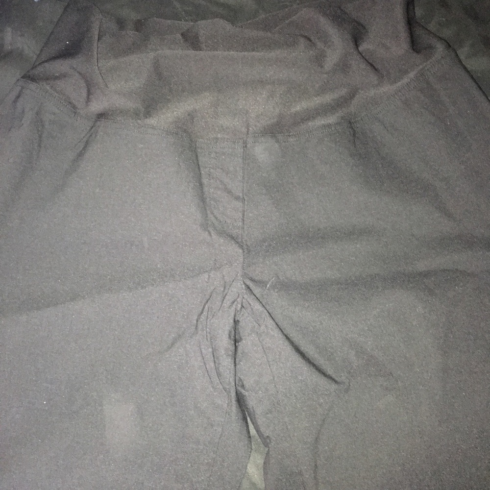 Maternity Dress Pants Full Panel Black by Duo